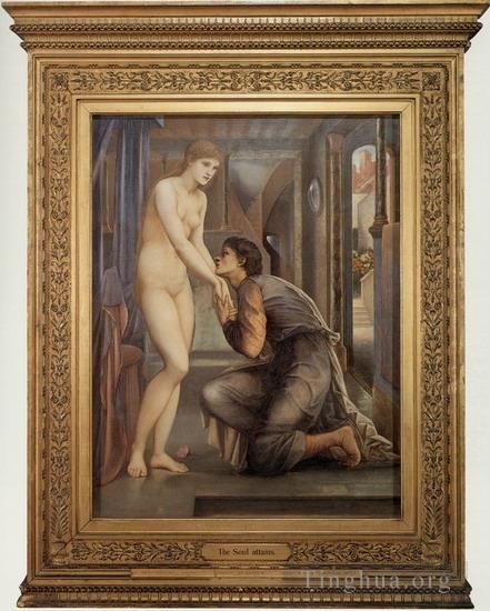 Edward Burne-Jones Ölgemälde - Pygmalion und das Bild IV, das die Seele erreicht