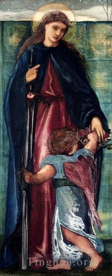Edward Burne-Jones Ölgemälde - Heilige Dorothy