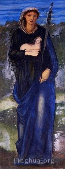 Edward Burne-Jones Ölgemälde - St. Agnes