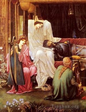 Edward Burne-Jones Werk - Der letzte Schlaf von Arthur in Avalon