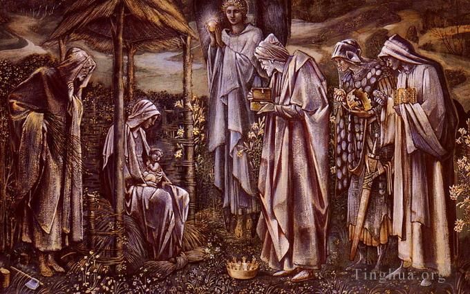 Edward Burne-Jones Ölgemälde - Der Stern von Bethlehem