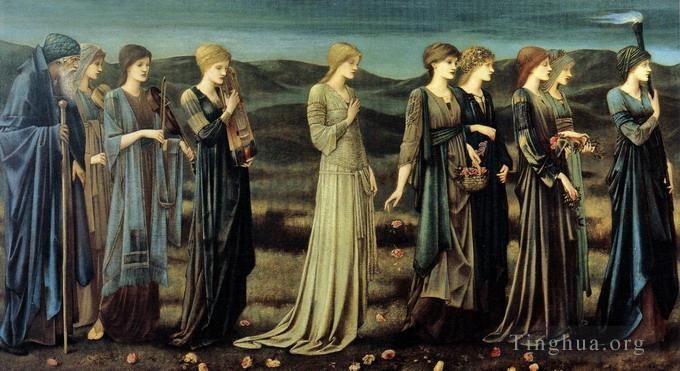 Edward Burne-Jones Ölgemälde - Die Hochzeit der Psyche 1895
