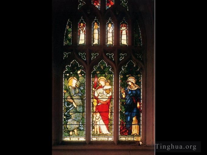 Edward Burne-Jones Andere Malerei - Christ Church Oxford Glaube, Hoffnung und Nächstenliebe