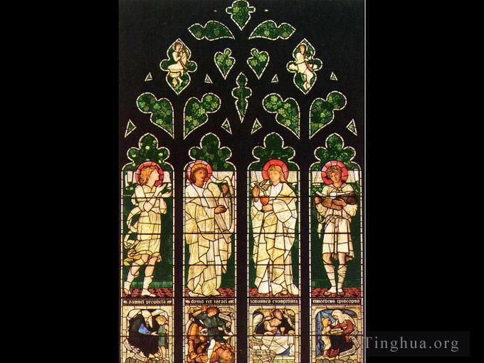 Edward Burne-Jones Andere Malerei - Christ Church Oxford Das Vyner-Gedenkfenster