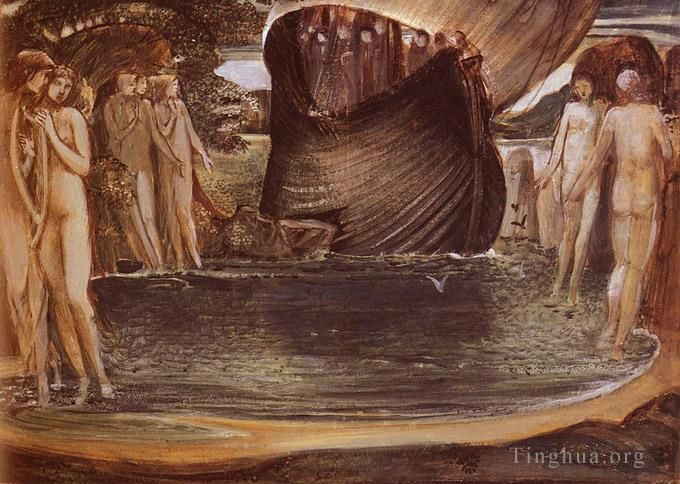 Edward Burne-Jones Andere Malerei - Design für die Sirenen