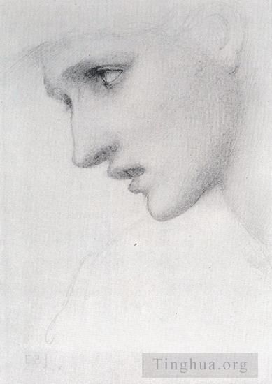 Edward Burne-Jones Andere Malerei - Profil nach links