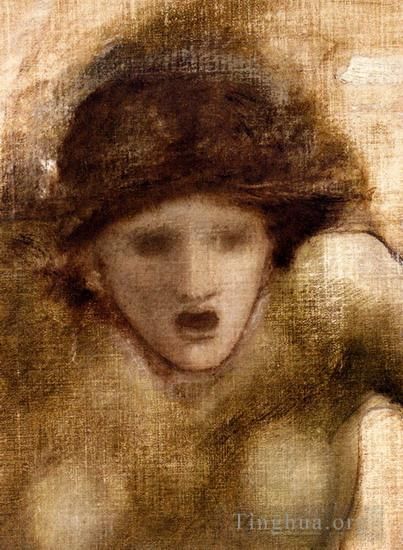Edward Burne-Jones Andere Malerei - Studie für eine der Gorgonen bei der Suche nach Perseus