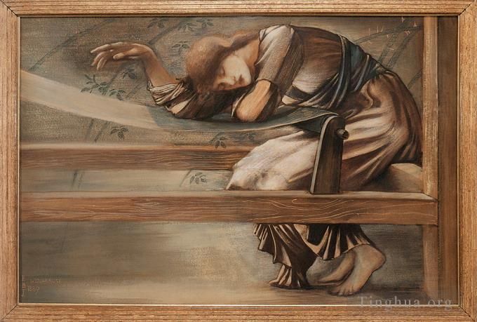 Edward Burne-Jones Andere Malerei - Studie für den Gartenhof