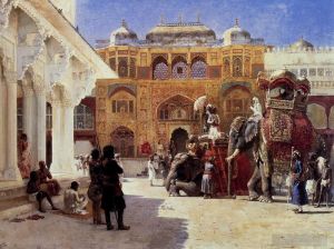 Edwin Lord Weeks Werk - Ankunft von Prinz Humbert dem Rajah im Palast von Amber