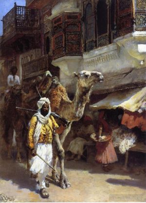 Edwin Lord Weeks Werk - Mann führt ein Kamel
