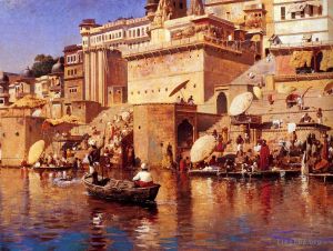 Edwin Lord Weeks Werk - Auf dem Fluss Benares