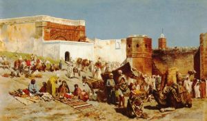 Edwin Lord Weeks Werk - Offener Markt Marokko