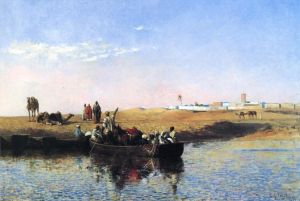 Edwin Lord Weeks Werk - Szene im Sale Marokko