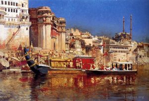 Edwin Lord Weeks Werk - Der Lastkahn des Maharadschas von Benares