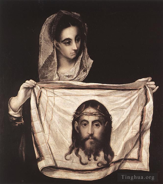 El Greco Ölgemälde - Hl. Veronika mit dem Sudary 1579