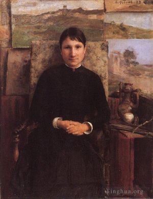 Émile Friant Werk - Porträt von Frau Petitjean
