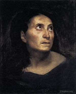 Ferdinand Victor Eugène Delacroix Werk - Eine verrückte Frau