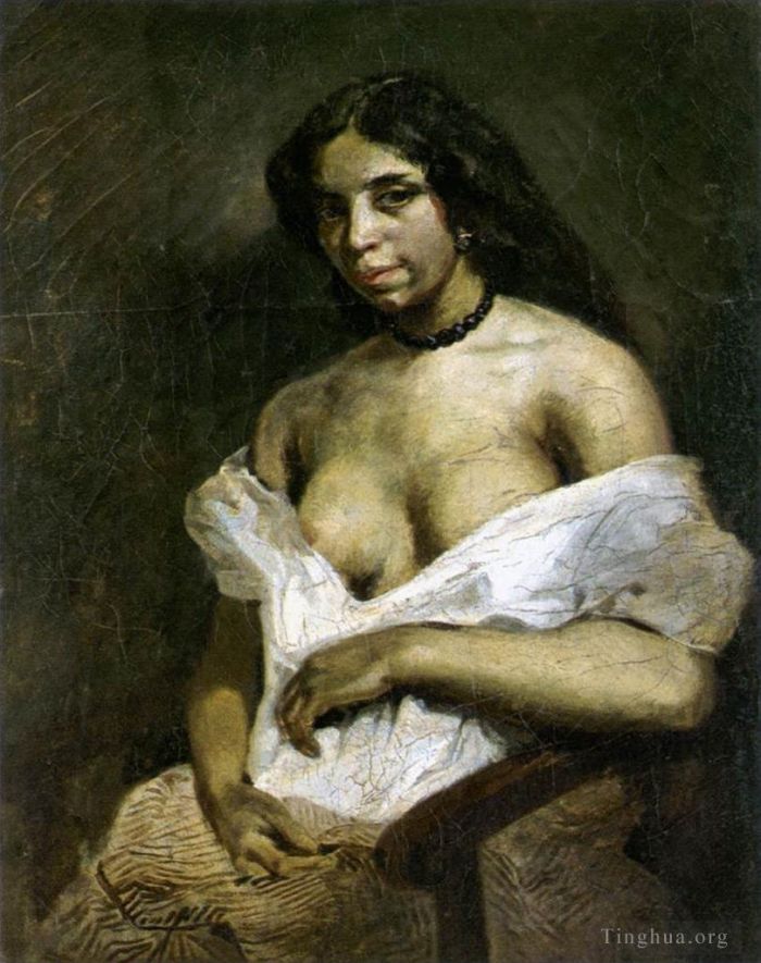 Ferdinand Victor Eugène Delacroix Ölgemälde - Aspasie