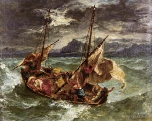 Ferdinand Victor Eugène Delacroix Werk - Christus am See von Gennezaret