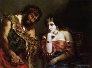Ferdinand Victor Eugène Delacroix Werk - Kleopatra und der Bauer