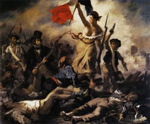 Ferdinand Victor Eugène Delacroix Werk - Die Freiheit führt das Volk, 28. Juli 1830