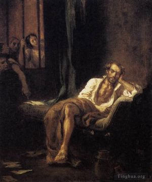 Ferdinand Victor Eugène Delacroix Werk - Tasso im Irrenhaus