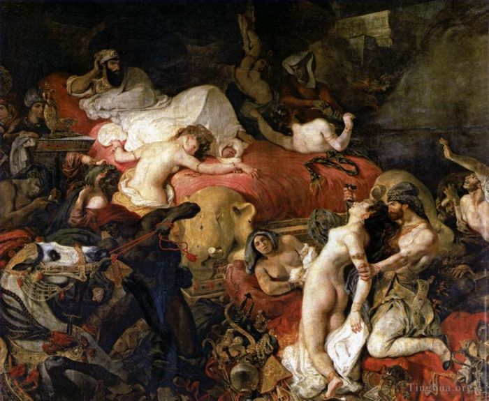 Ferdinand Victor Eugène Delacroix Ölgemälde - Der Tod des Sardanapalus
