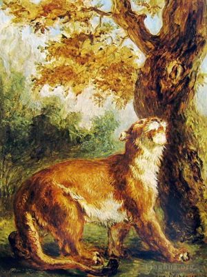 Ferdinand Victor Eugène Delacroix Werk - Puma 1859