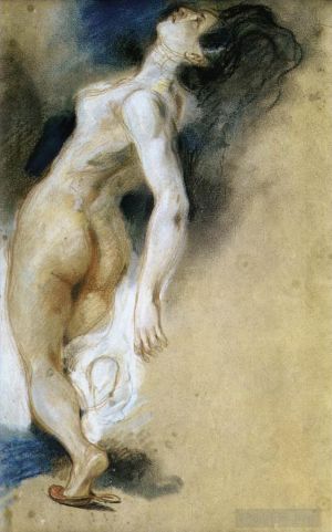 Ferdinand Victor Eugène Delacroix Werk - Weiblicher Akt von hinten getötet