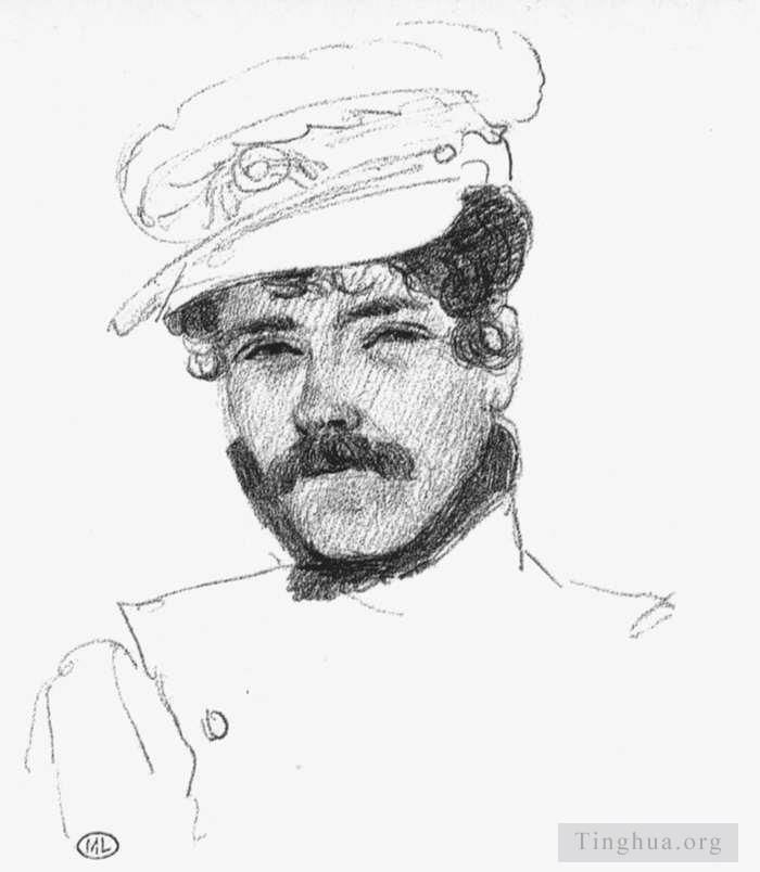 Ferdinand Victor Eugène Delacroix Andere Malerei - Selbstporträt mit Mütze