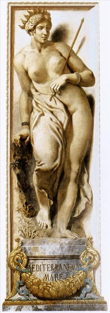 Ferdinand Victor Eugène Delacroix Bildhauerei - Das Mittelmeer