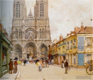 Eugène Galien-Laloue Werk - Die Kathedrale von Reims