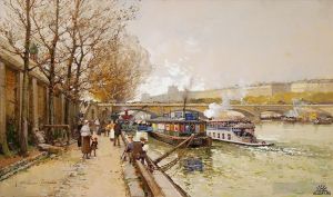 Eugène Galien-Laloue Werk - Entlang der Seine