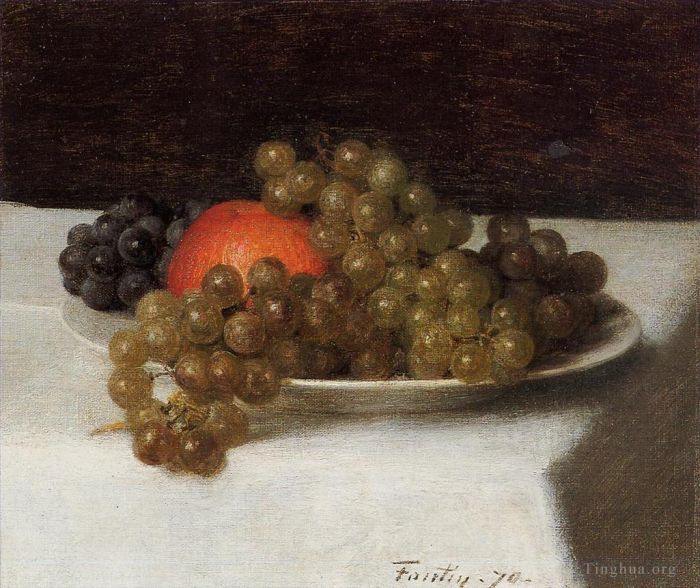 Henri Fantin-Latour Ölgemälde - Äpfel und Trauben