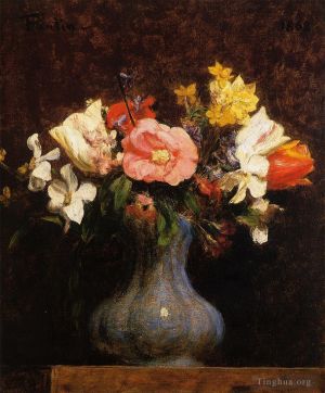 Henri Fantin-Latour Werk - Blumen Kamelien und Tulpen