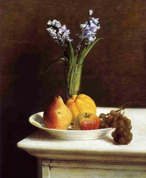 Henri Fantin-Latour Werk - Stillleben mit Hyazinthen und Früchten