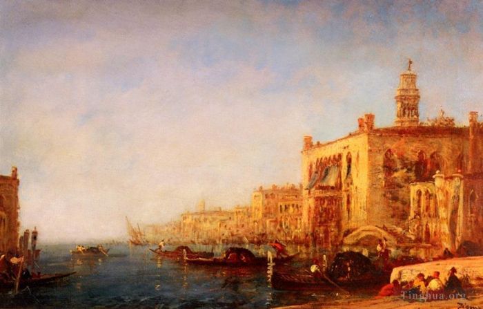 Félix Ziem Ölgemälde - Venedig Le Grand Canal