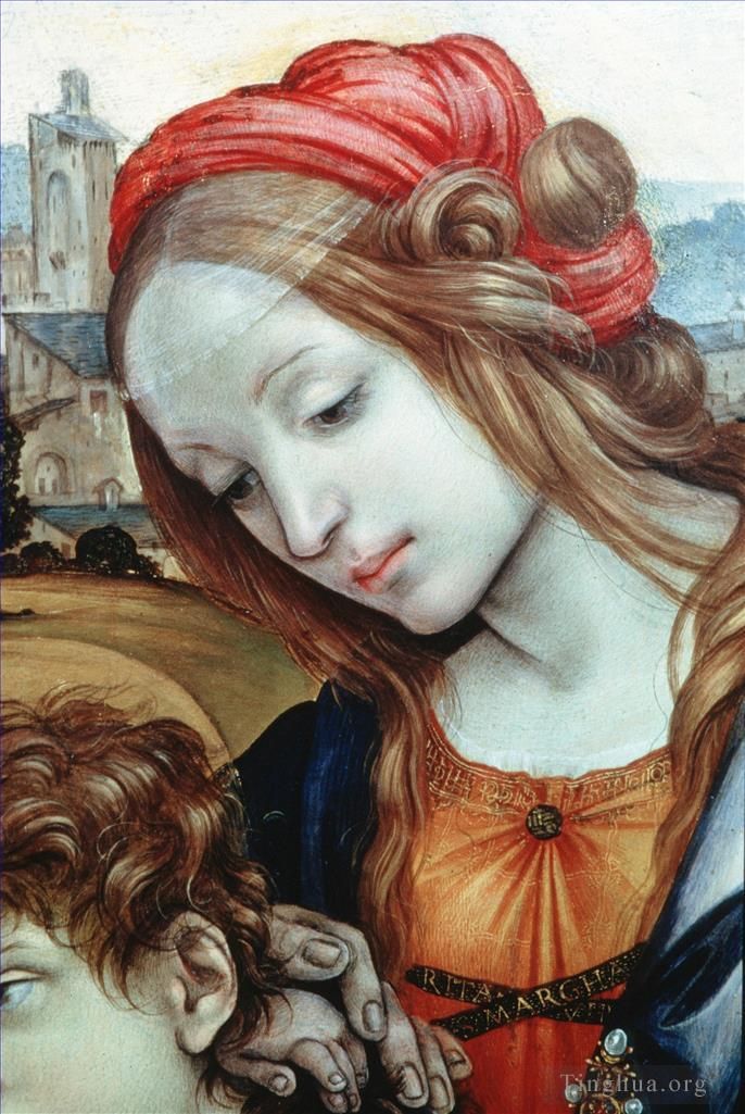 Filippino Lippi Ölgemälde - Heilige Familie dt1