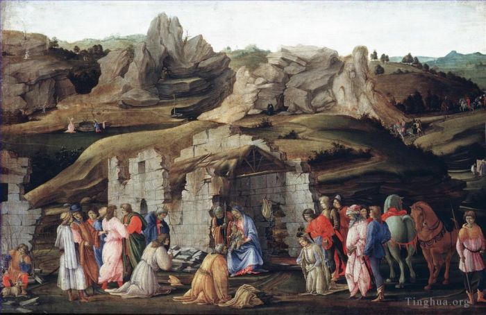 Filippino Lippi Ölgemälde - Lippi Filippino Die Anbetung der Heiligen Drei Könige