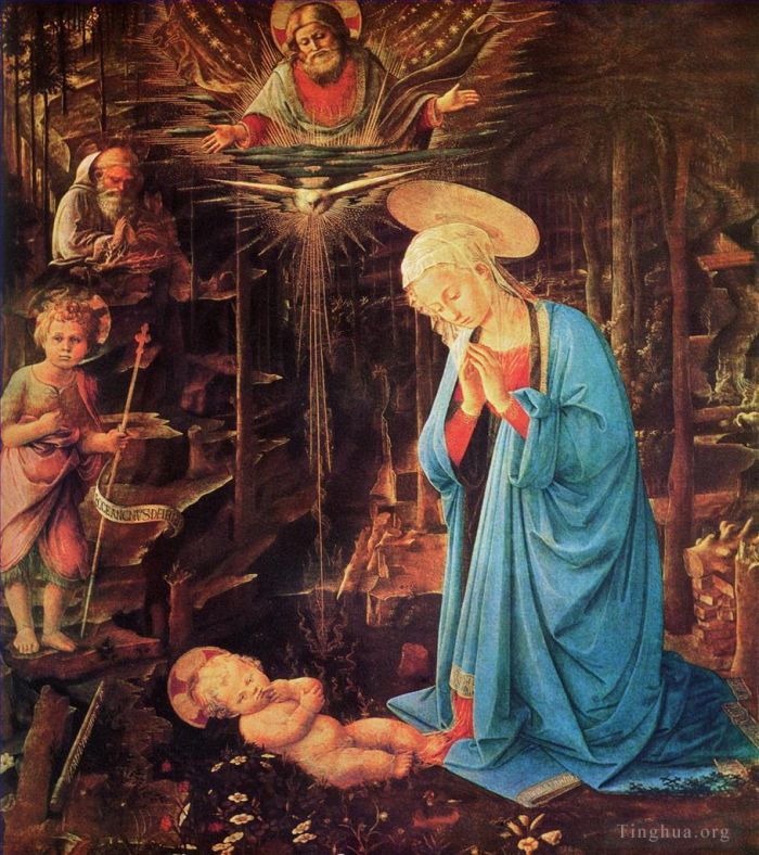 Filippino Lippi Ölgemälde - Maria und Kind