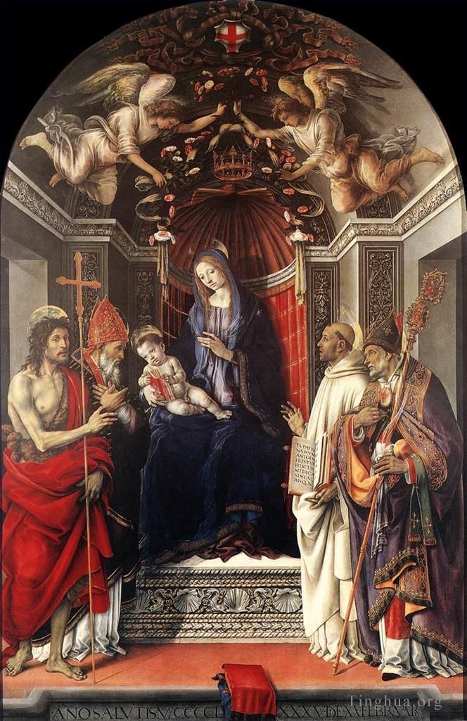 Filippino Lippi Ölgemälde - Signoria-Altarbild Pala degli Otto 1486