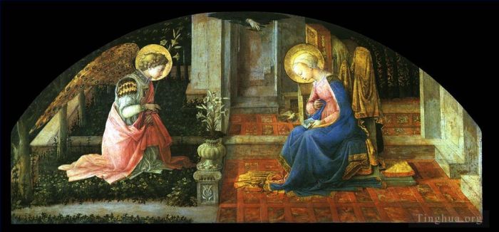 Filippino Lippi Ölgemälde - Die Ankündigung