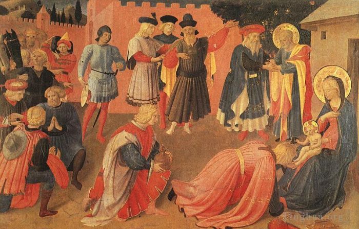 Fra Angelico Andere Malerei - Anbetung der Heiligen Drei Könige