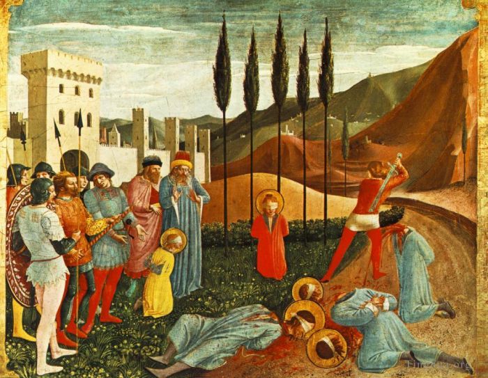 Fra Angelico Andere Malerei - Enthauptung des Heiligen Cosmas und des Heiligen Damian