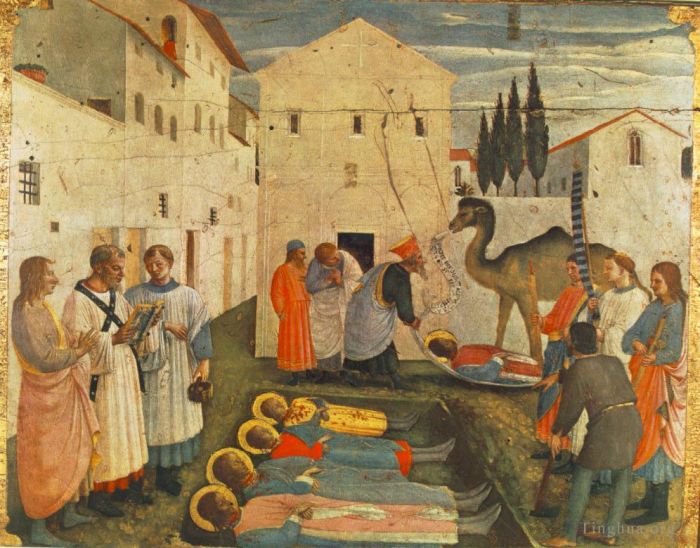 Fra Angelico Andere Malerei - Grabstätte des Heiligen Cosmas und des Heiligen Damian