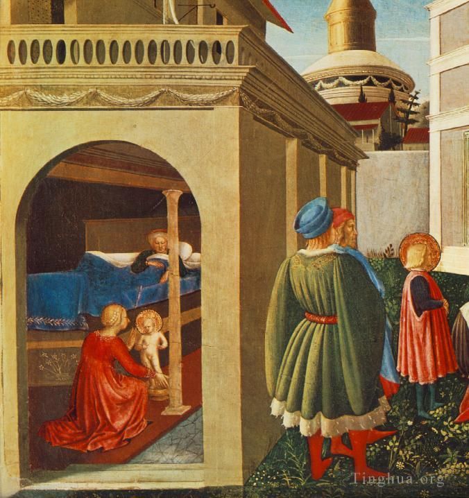 Fra Angelico Andere Malerei - Geschichte des Heiligen Nikolaus. Geburt des Heiligen Nikolaus