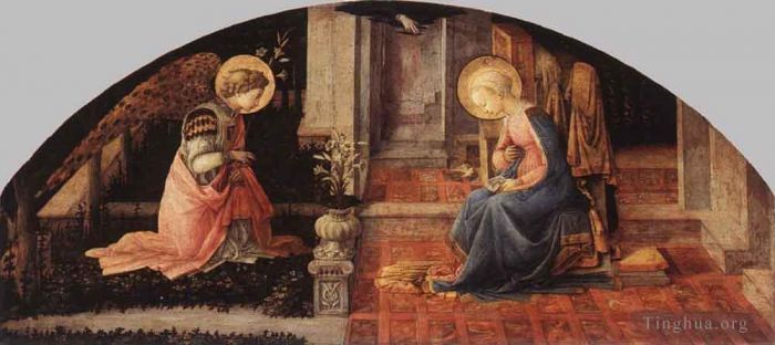 Fra Filippo Lippi Andere Malerei - 5 Verkündigung 1445