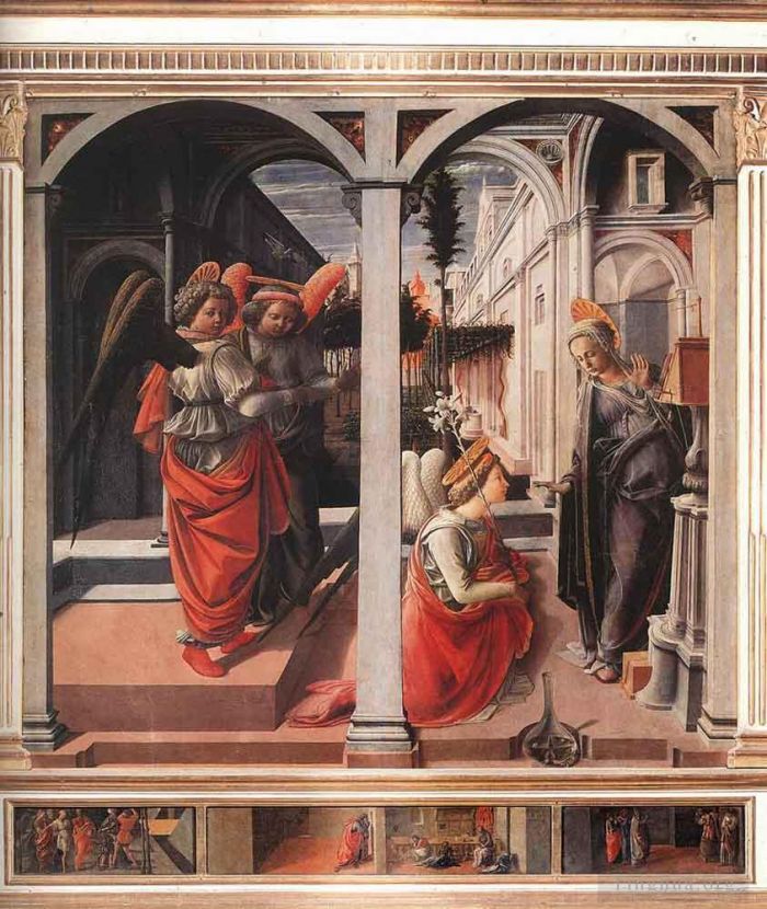Fra Filippo Lippi Andere Malerei - Verkündigung 1445