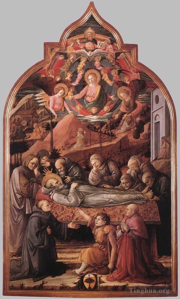Fra Filippo Lippi Andere Malerei - Beerdigung des Heiligen Hieronymus