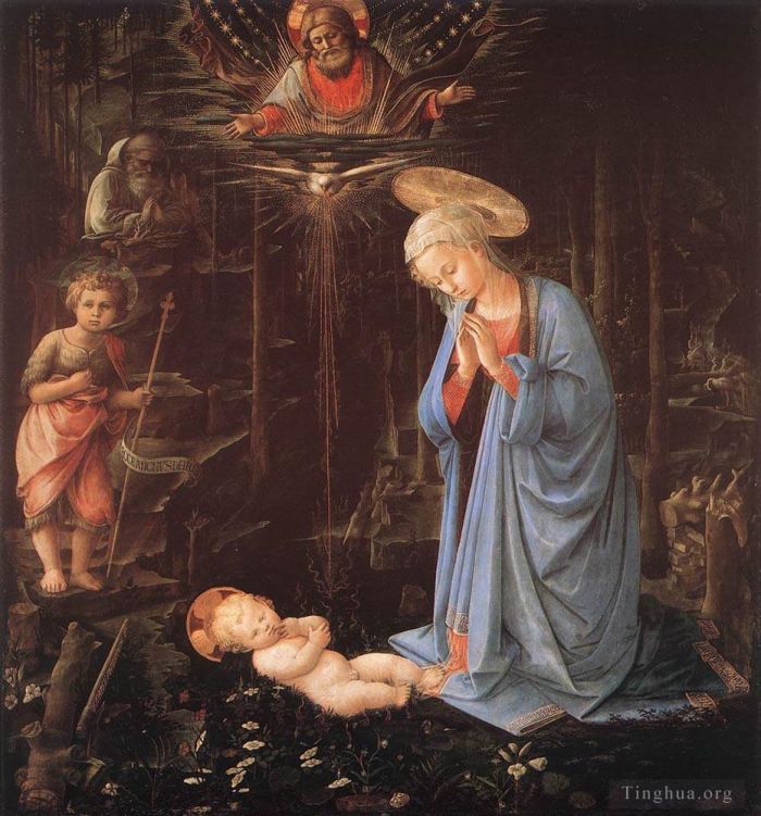 Fra Filippo Lippi Andere Malerei - Madonna im Wald